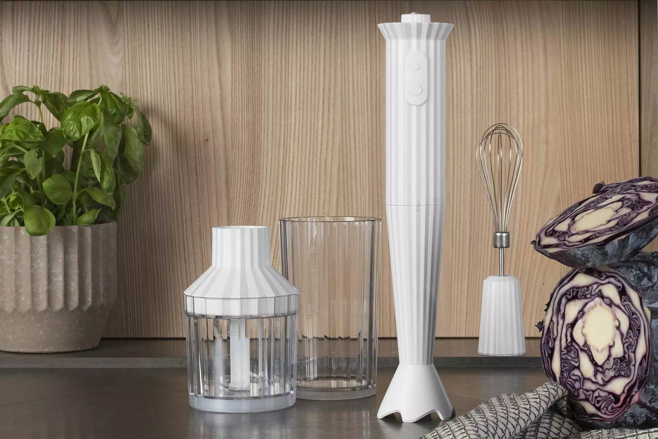 Alessi Plissé Handmixer, Wit 4 Alessi Plissé Handmixer, Wit - Afbeelding 2