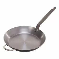De Buyer Mineral B Lyonnaise Frying Pan, 32 Cm