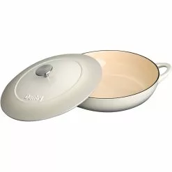 Denby Natural Canvas Gietijzeren Pot Oppervlakkig Ø30 Cm, Wit -Potten & pannen Winkel denby gietijzeren pot oppervlakkig 30 cm 1