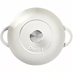 Denby Natural Canvas Gietijzeren Pot Rond Ø24 Cm, Wit -Potten & pannen Winkel denby gietijzeren pot rond 24 cm 1