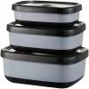 Dorre Fafa Storage Box For Food 3pcs Black