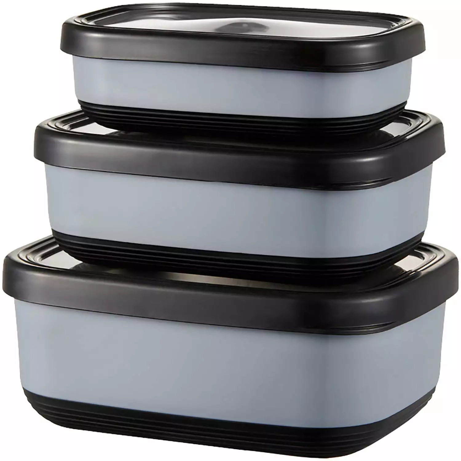 Dorre Fafa Storage Box For Food 3pcs Black 3 Dorre Fafa Storage Box For Food 3pcs Black
