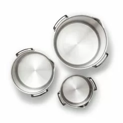 EGO Stackable Pot Set, Stainless Steel -Potten & pannen Winkel ego stackable pot set stainless steel 6