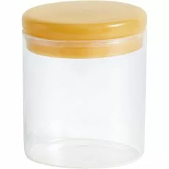 Hay Borosilicate Pot M Ø10x12 Cm, Doorzichtig/Geel