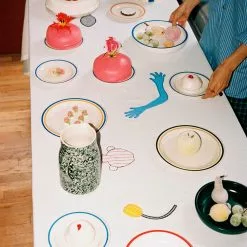 Hay Sobremesa Stripe Koekjestrommel Blauw/Geel 9 Hay Sobremesa Stripe Koekjestrommel Blauw/Geel -Potten & pannen Winkel hay sobremesa stripe koekjestrommel blauw geel 1