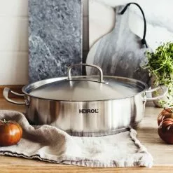 Heirol Cerasafe Pro Steelpan Met Deksel 28 Cm 4,5 L -Potten & pannen Winkel heirol cerasafe pro steelpan met deksel 28 cm 45 l 3