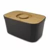 Joseph Joseph Bread Box With Cutting Board, Black