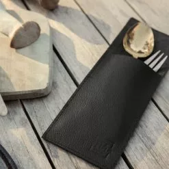 Juna Raw Cutlery Pocket 2pcs, Brown 7 Juna Raw Cutlery Pocket 2pcs, Brown -Potten & pannen Winkel juna raw cutlery pocket 2 pcs 7