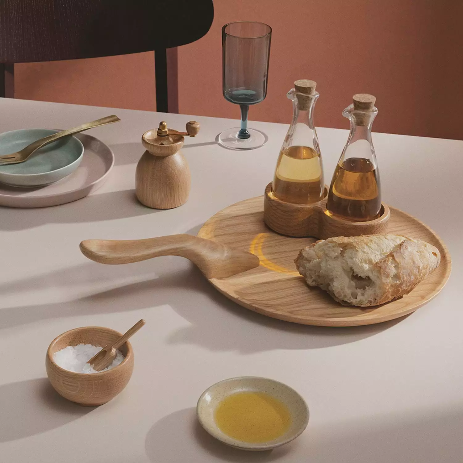 Kay Bojesen Menageri Pepper Mill, Oak/Brass 5 Kay Bojesen Menageri Pepper Mill, Oak/Brass - Afbeelding 3