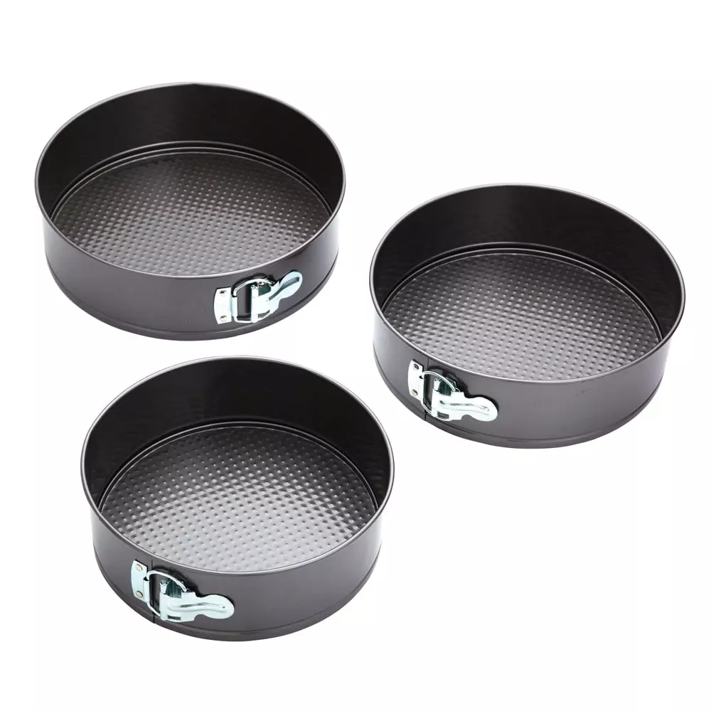 Kitchen Craft, Spring Form Cake Pans, Set Of 3 2 Kitchen Craft, Spring Form Cake Pans, Set Of 3
