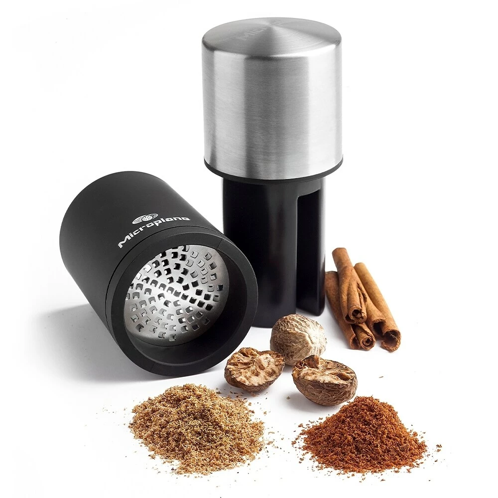 Microplane Kruidenmolen, Zwart / Roestvrij Staal 4 Microplane Kruidenmolen, Zwart / Roestvrij Staal - Afbeelding 2