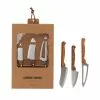 Nicolas Vahé Cheese Knives Acacia/Stainless Steel, 3 Pcs