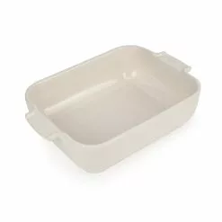 Peugeot Appolia Rectangular Ceramic Ovenware 25 Cm, Ecru