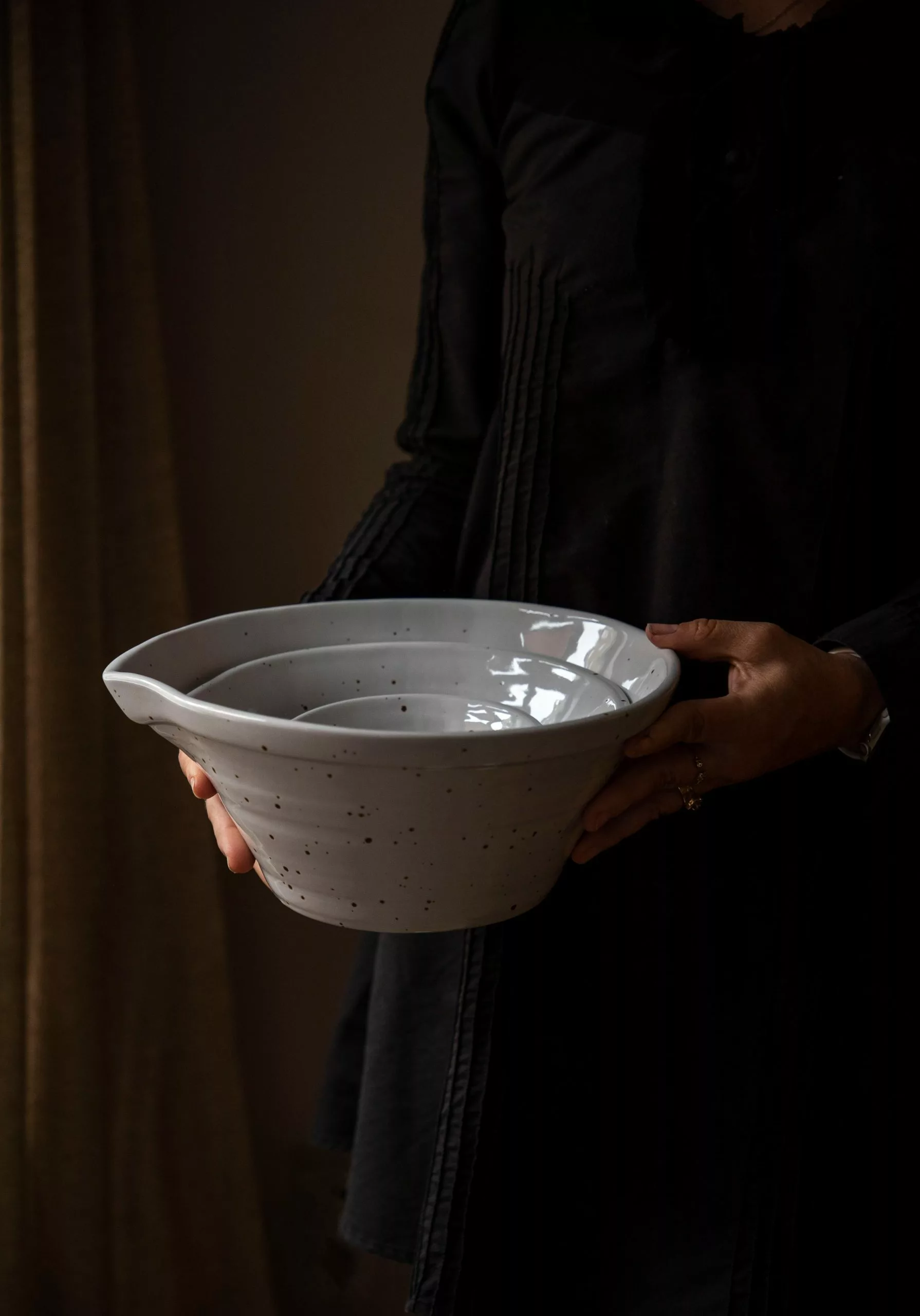 PotteryJo Peep Kom 20 Cm, Cotton White 6 PotteryJo Peep Kom 20 Cm, Cotton White - Afbeelding 4