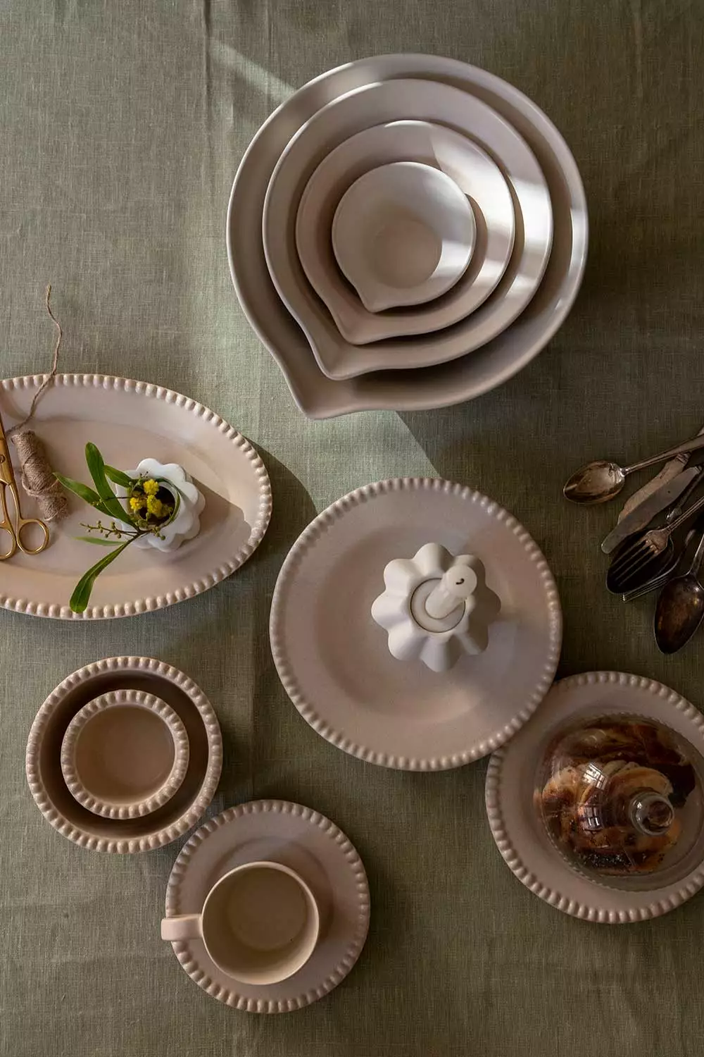 PotteryJo Peep Kom 35 Cm, Linen 6 PotteryJo Peep Kom 35 Cm, Linen - Afbeelding 4