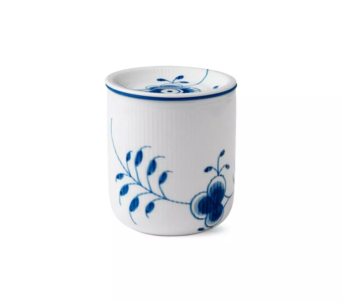 Royal Copenhagen Blue Fluted Mega Storage Jar 80 Cl 3 Royal Copenhagen Blue Fluted Mega Storage Jar 80 Cl