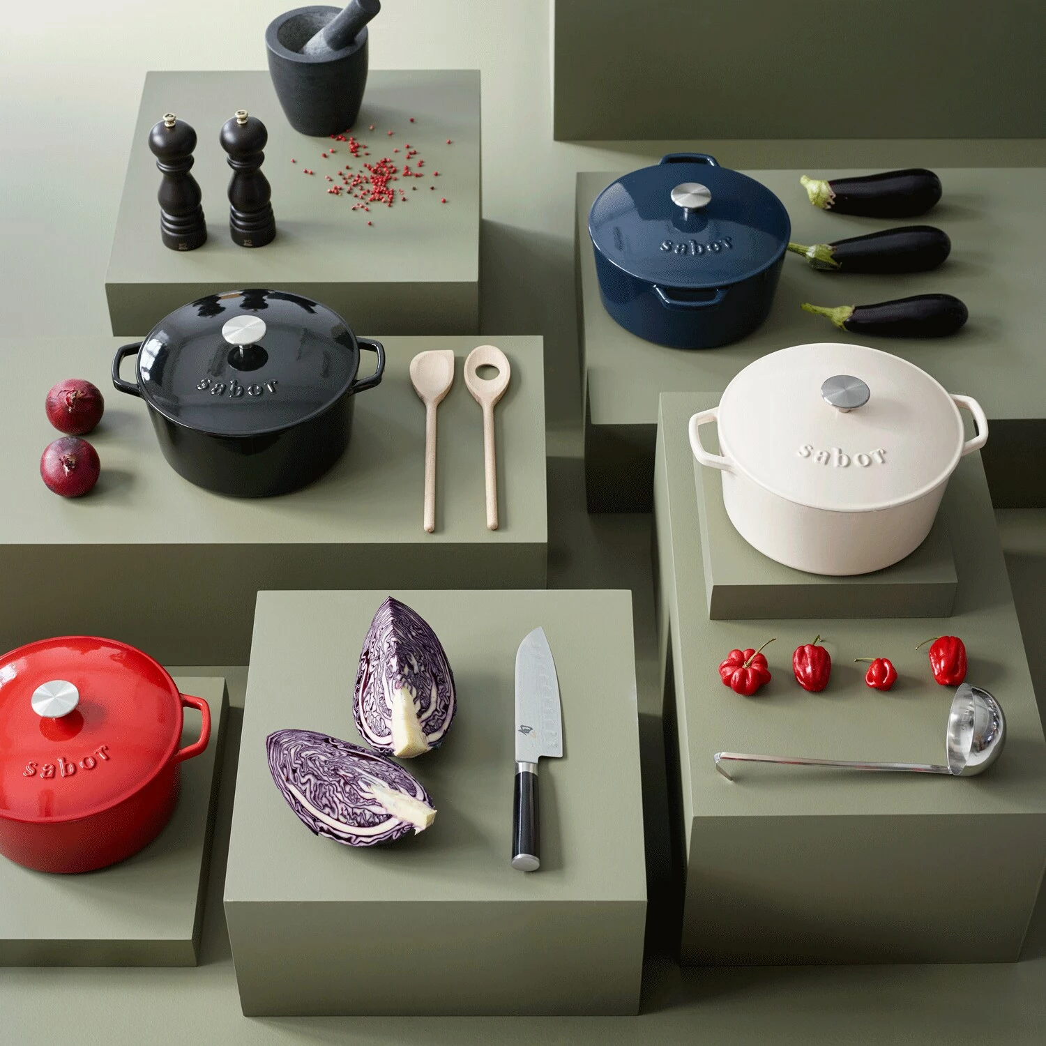 Sabor Gietijzeren Pot 4,4 L, Zwart 5 Sabor Gietijzeren Pot 4,4 L, Zwart - Afbeelding 3