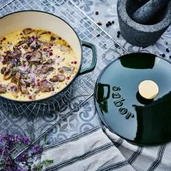 Sabor Gietijzeren Pot 4,4 L, Shiny Green -Potten & pannen Winkel sabor gietijzeren pot 44 l 8