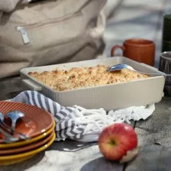 Sagaform Flora Ovenschaal Beige S, 19x30 Cm -Potten & pannen Winkel sagaform flora ovenschaal beige 17