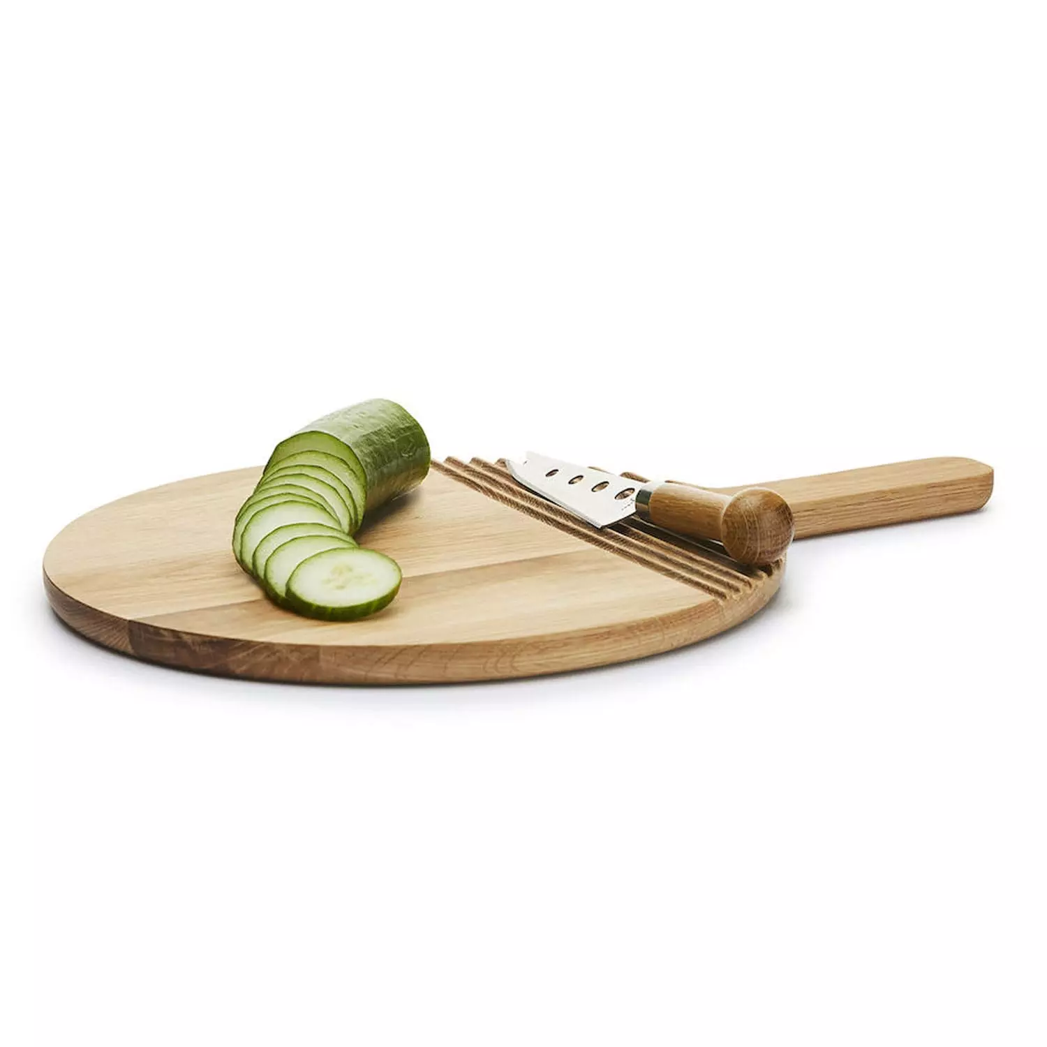 Sagaform Nature Round Cutting Board, Oak 4 Sagaform Nature Round Cutting Board, Oak - Afbeelding 2