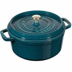 Staub Cocotte Rond 24 Cm 3,8 L, Petrolblauw