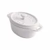 Staub Oval Ceramic Casserole 20 Cl, White