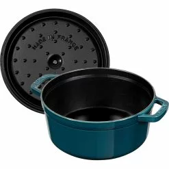 Staub Cocotte Rond 26 Cm 5,2 L, Petrolblauw -Potten & pannen Winkel staub staub cocotte rond 6