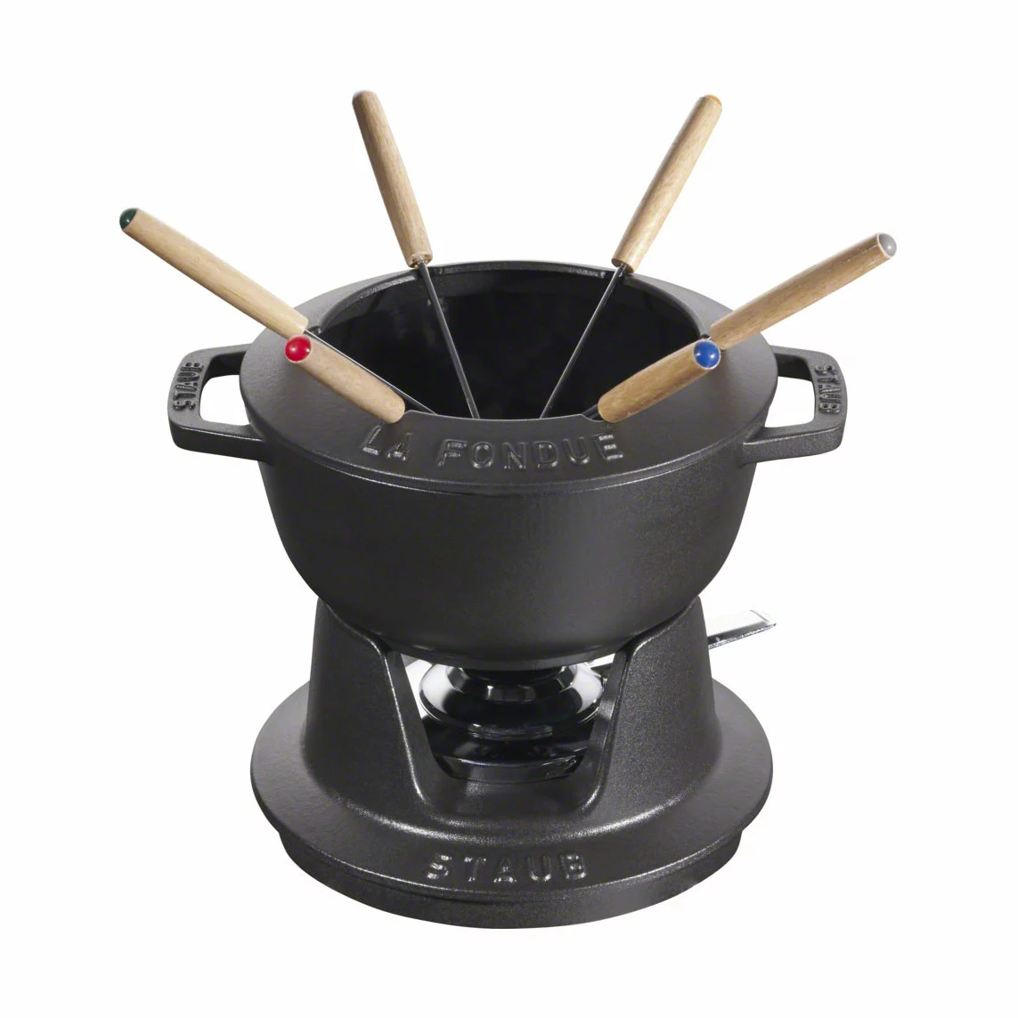 Staub Fondue Set Black 1,65 L 3 Staub Fondue Set Black 1,65 L