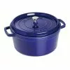 Staub Round Casserole In Cast Iron 6,7 L, Dark Blue -Potten & pannen Winkel staub staub round cocotte dark blue 4