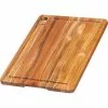 TeakHaus Snijplank Met Inkeping, 41x30,5 Cm -Potten & pannen Winkel teakhaus edge grain marine collection boards cornerhole 1
